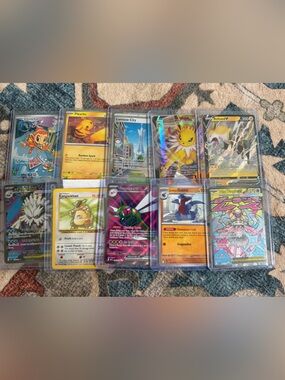 Pokemon Multicolor Holographic Trading Card Lot